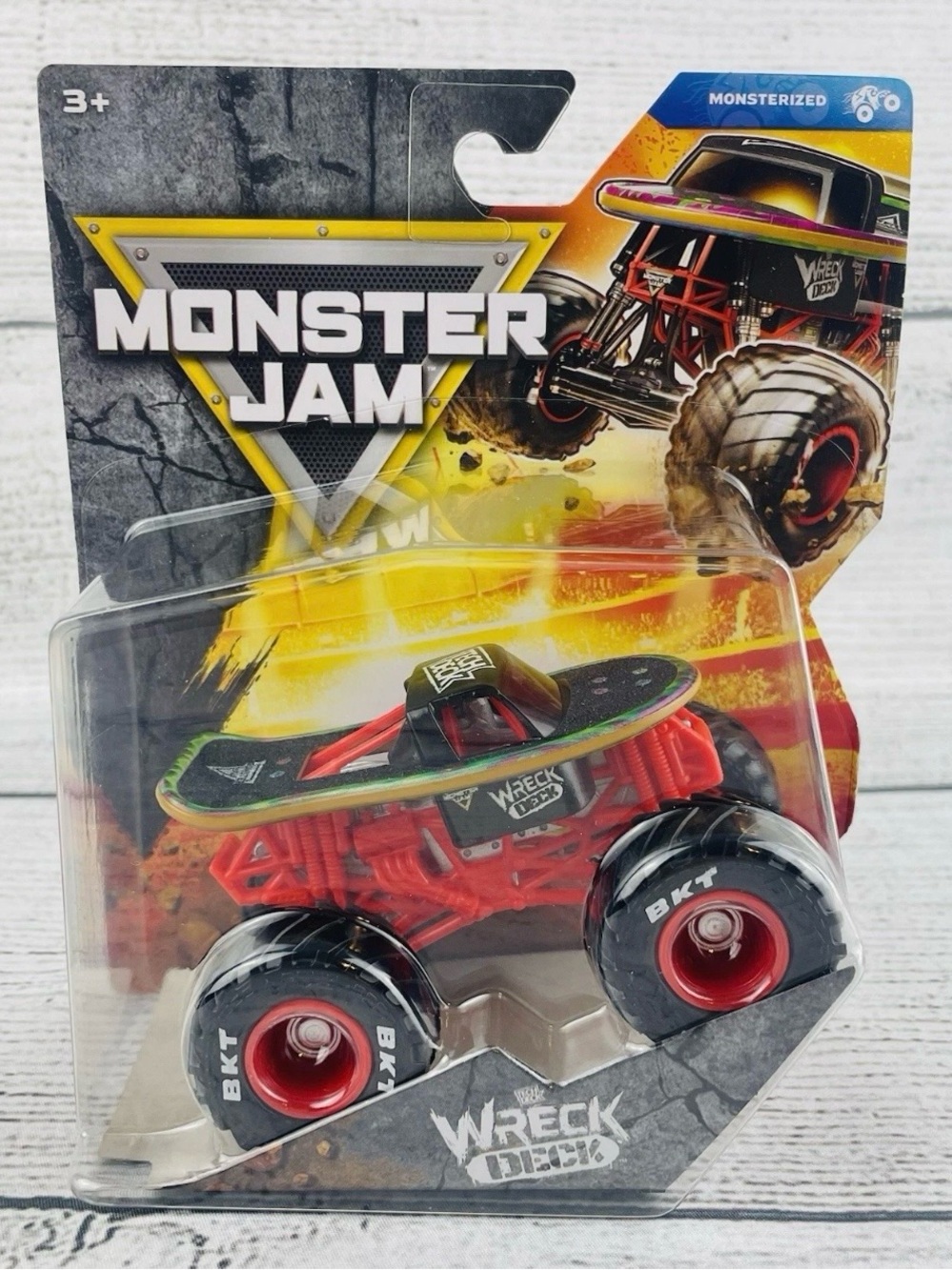 Monster Jam 1:64 Scale Wreck Deck Skateboard Monster Truck - NEW Series 45